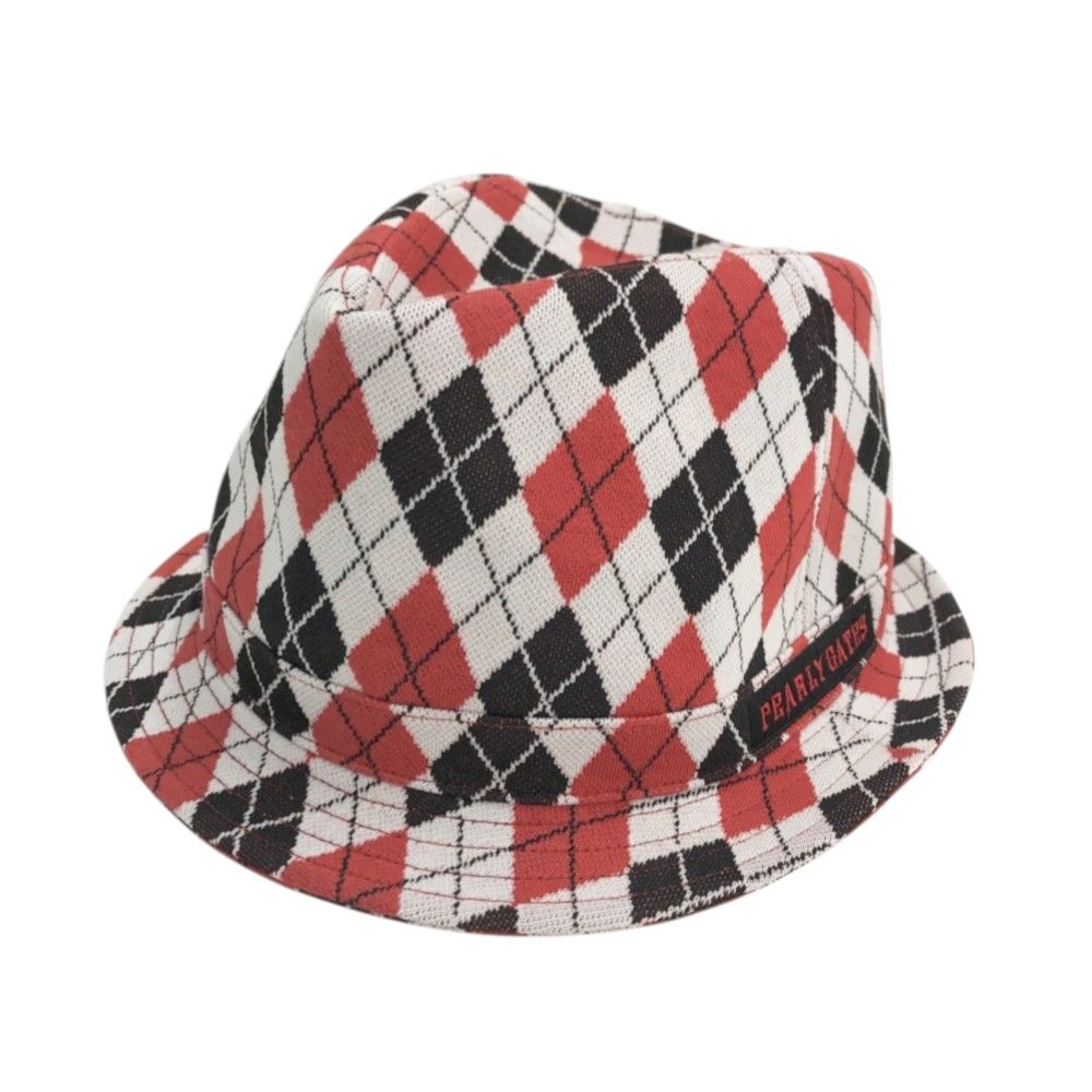 PEARLY GATES パーリーゲイツ ハット アーガイル柄 グリーン系 FR
