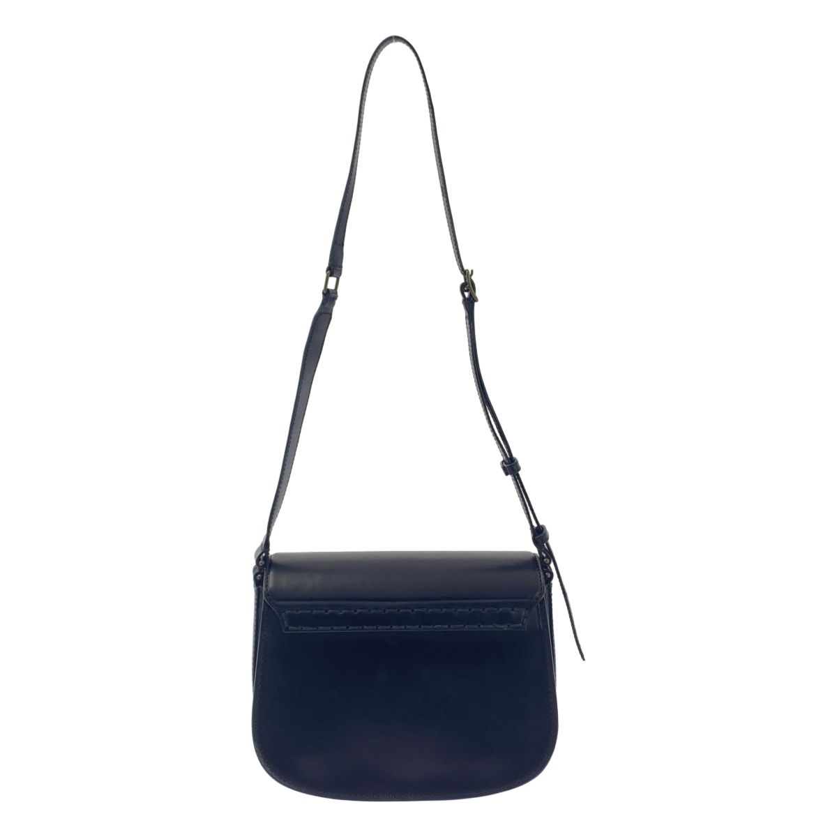【美品】  ebagos / エバゴス | 2024AW | BIRD JOURNEY  / カーフ レザー フラップ カゴ ショルダーバッグ | ブラック/ベージュ | レディース 美品】 ebagos / エバゴス | 2024AW | BIRD JOURNEY / カーフ レザー