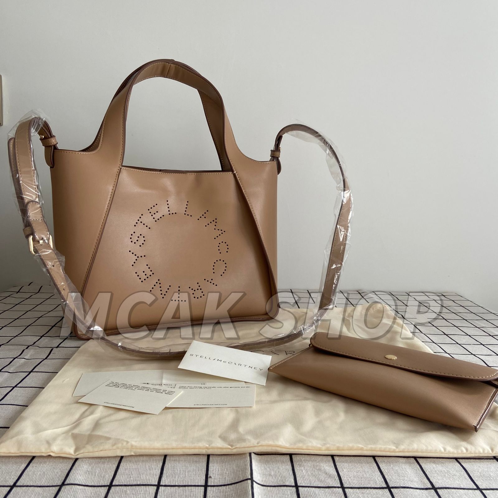 美品 Stella McCartney LOGO ステラマッカートニー ファッション レディース バッグ ロゴ クロスボディバッグ ショルダーバッグ  ハンドバッグ トートバッグ ポシェット付きクロスボディーバッグ キャメル 2WAY - メルカリ