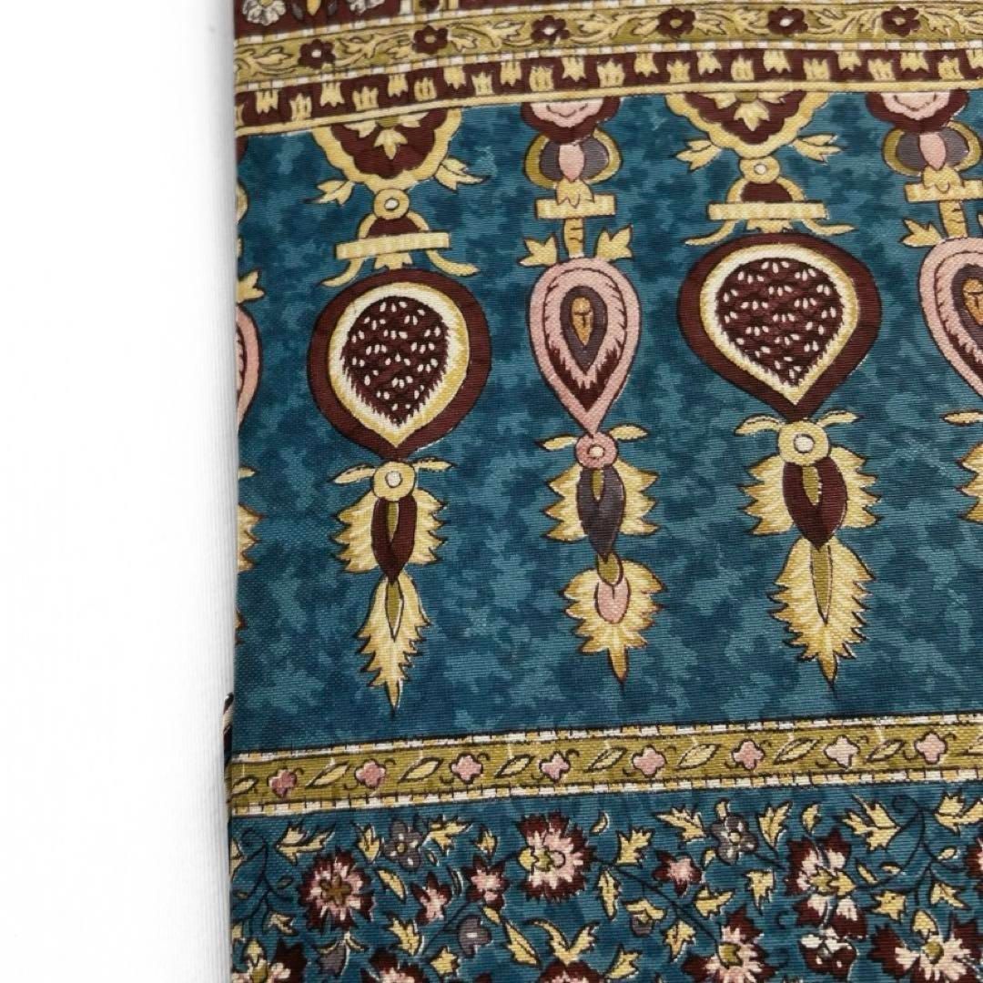 名古屋帯 唐花 塩瀬 アラベスク模様 ブルー 着物 帯 014a d - メルカリ 