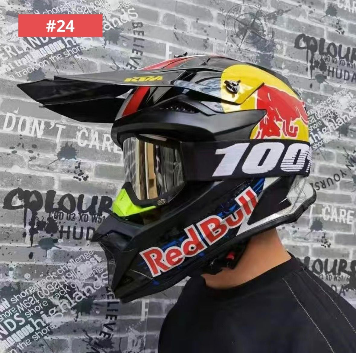 新品☆WLT☆オフロードヘルメット フルフェイスヘルメットゴーグル付き