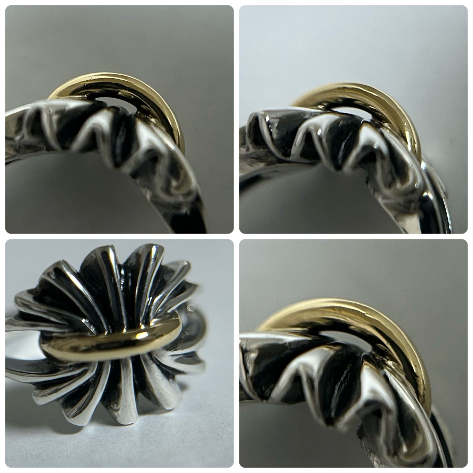ジョージジャンセン　リング指輪　394 ギャザーBOW 925 コンビ ジョージジェンセン リング 指輪 394 ギャザー BOW 925 コンビ 約16.5