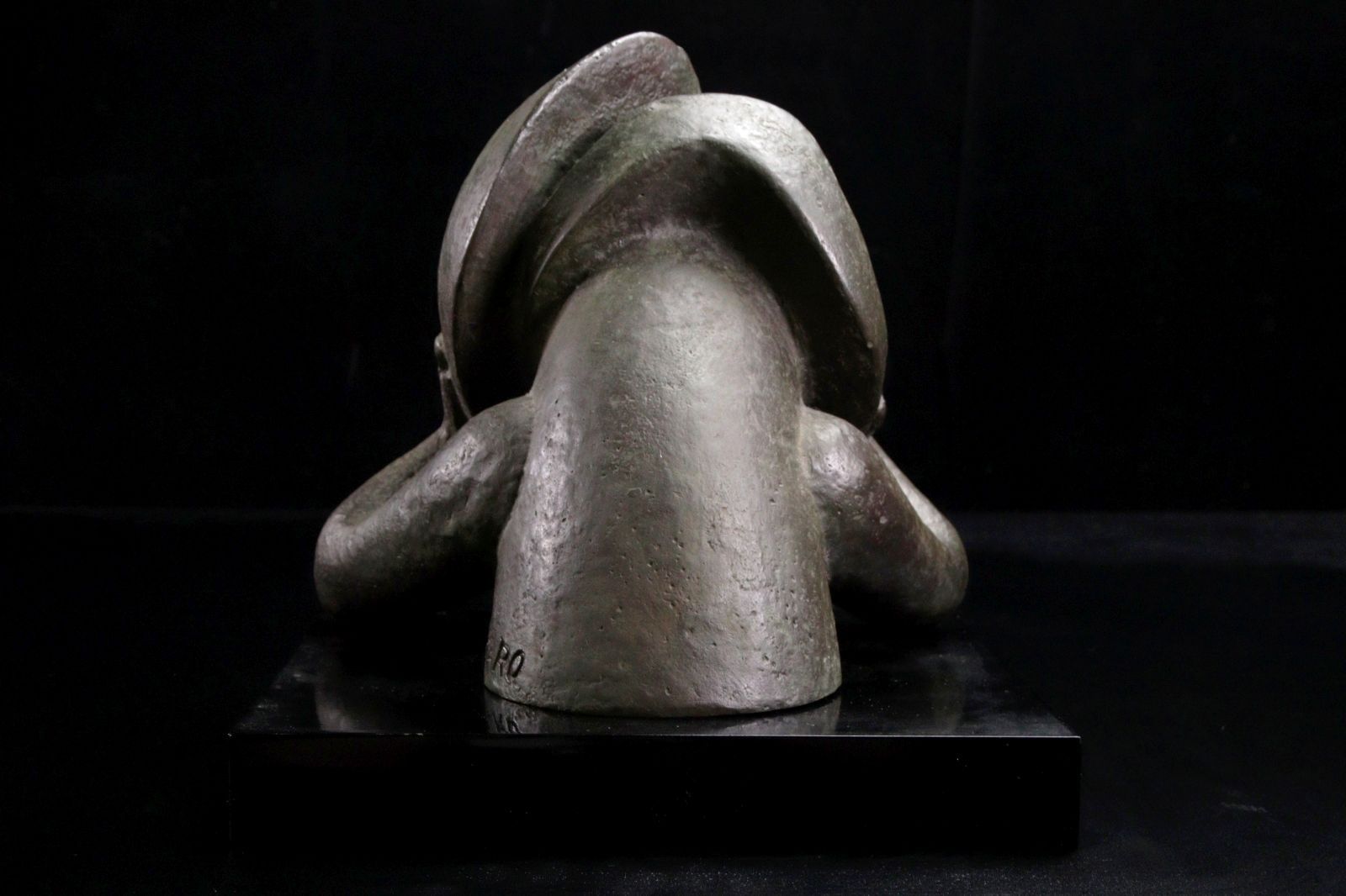 岡本太郎 「若い夢」ブロンズ 22cm 3899g 共箱 唐物 骨董 古美術 楾