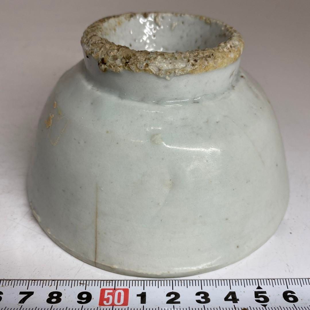 朝鮮古美術　李朝白磁茶碗　O 直径12.4cm 東H5-0903③タサチ 朝鮮古美術 李朝白磁茶碗 O 直径12.4cm 東H5-0903③タサチ
