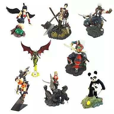 フルタ 鬼武者フィギュア シークレット含む 8点 コンプリート Amazon | 【一部補修あり】 フルタ 鬼武者 フィギュア 全8種(内