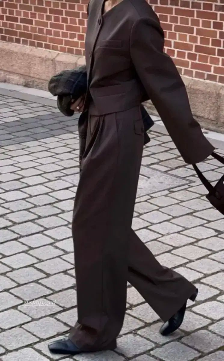 ged ged ウールクロップド セットアップ ブラウン チャコール セットアップ S USTAUSTRALIA_COM_AU