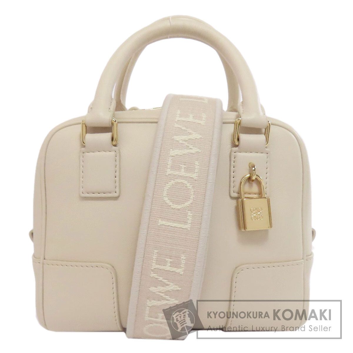 LOEWE ロエベ アマソナ16 スクエア 2WAY ハンドバッグ カーフ レディース