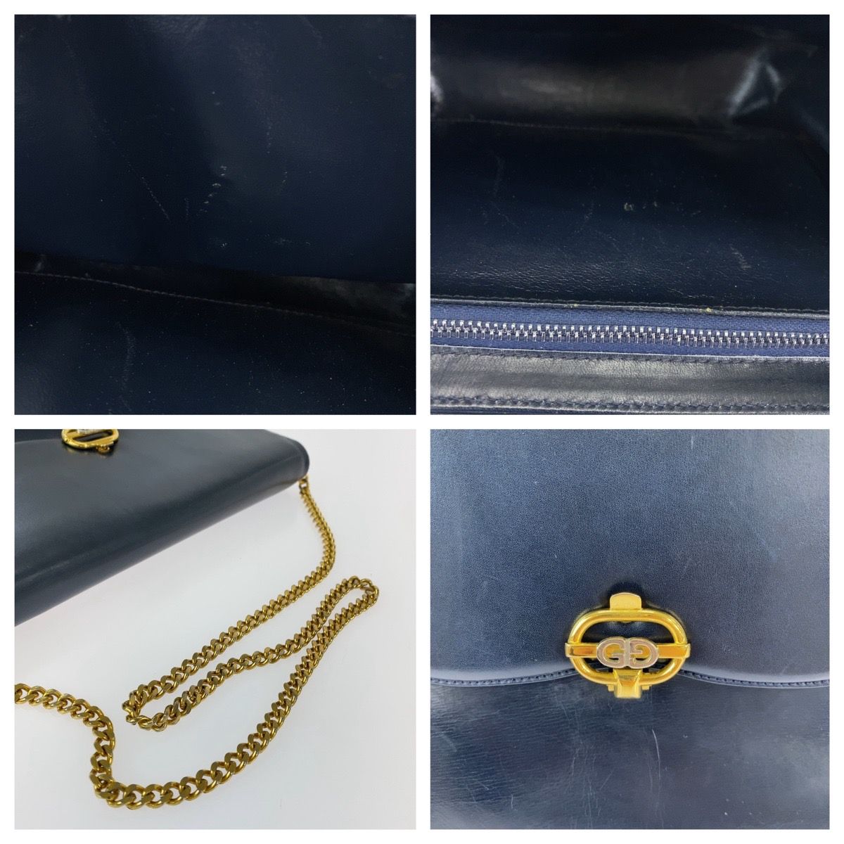 レディース 美品 GUCCI グッチ ヴィンテージ オールドグッチ ブラック 