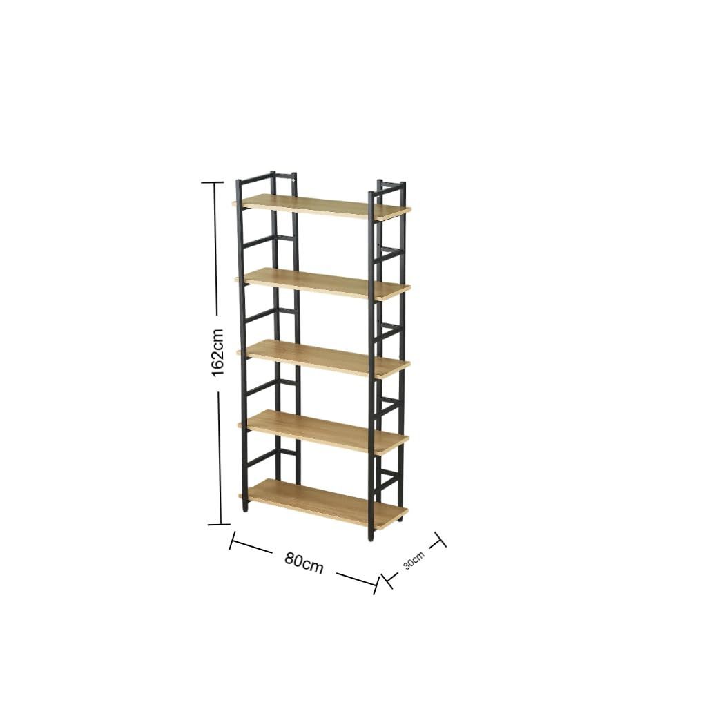 ホーム オフィス 寝室 リビングルーム 大容量 シェルフ 木製ラック おしゃれ 自由に 工具棚 収納棚 本棚 5段 頑丈 オープンラック life Tora