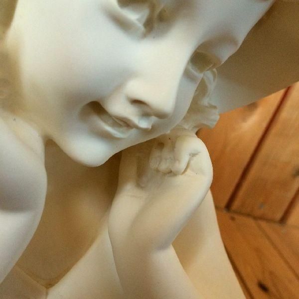 イタリアン ヴィンテージ*ジュゼッペ・ベッシ*少女の胸像*伊製 石膏オブジェ VINTAGE ≫イタリアン ヴィンテージ*Giuseppe Bessiジュゼッペ
