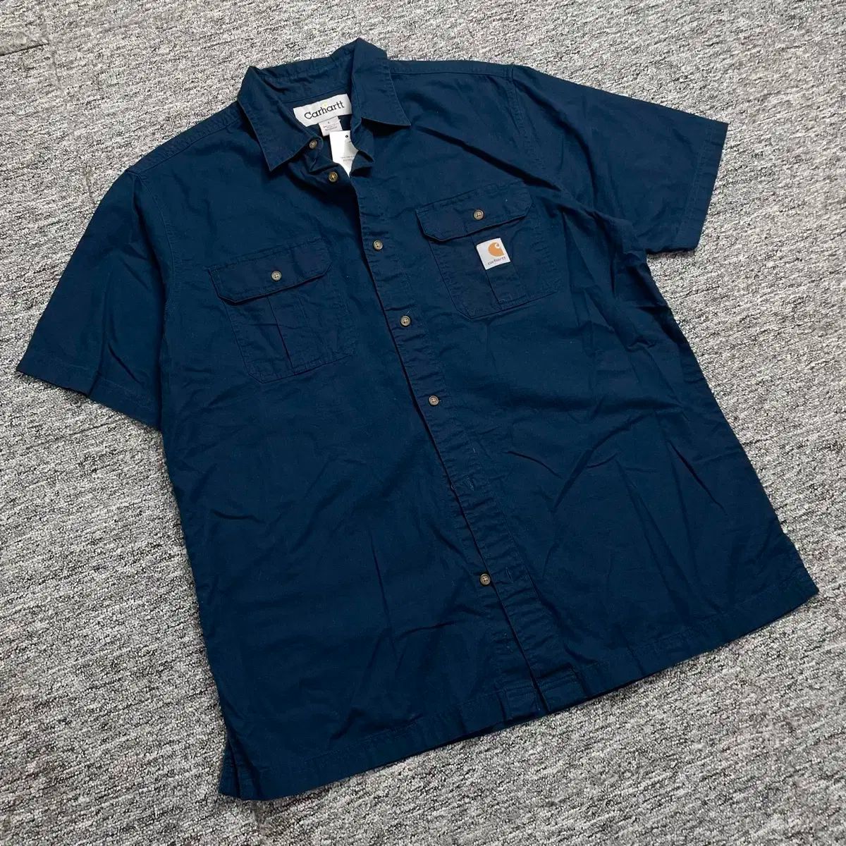Carhartt カーハート ツーポケット ネイビー ワーク 半袖 シャツ y124