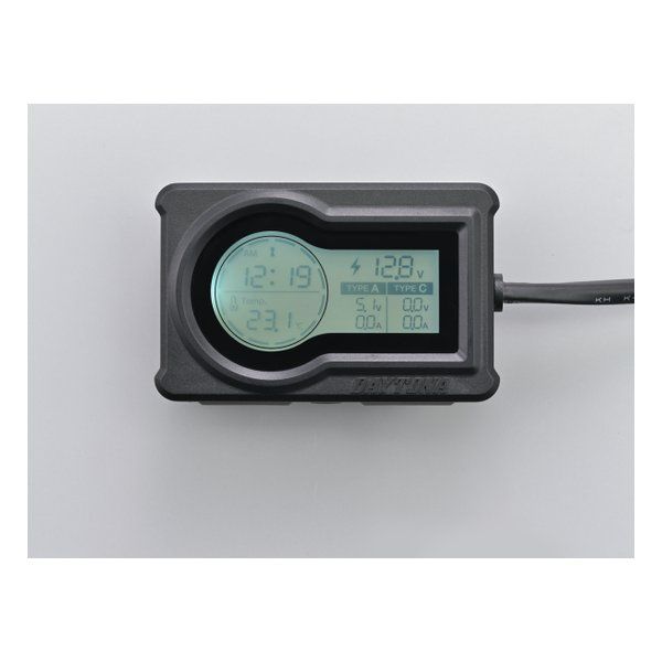 DAYTONA デイトナ デンゲンマルチメーターツキ18W2ポート D31578