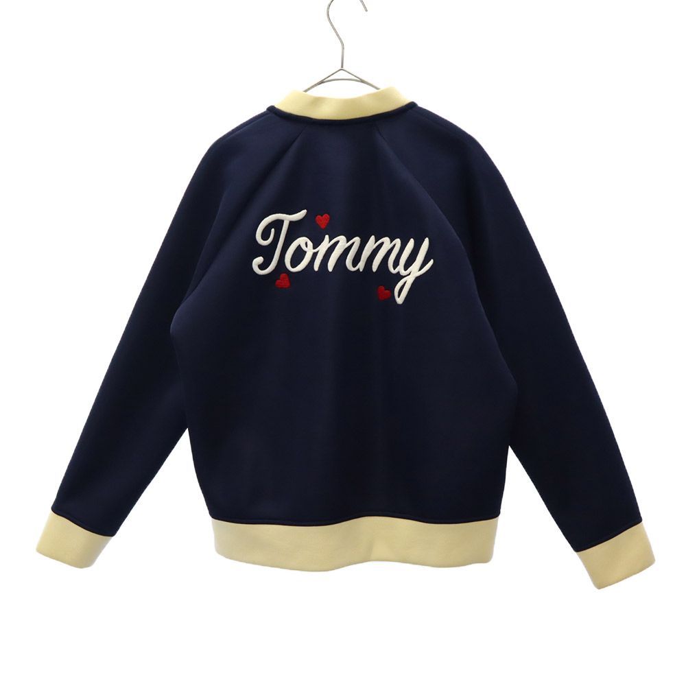 トミーヒルフィガー 刺繍 トラックジャケット L ネイビー TOMMY