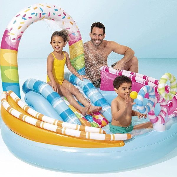 プール インテックス 家庭用プール 滑り台 57144 キャンディーファンプレイセンター