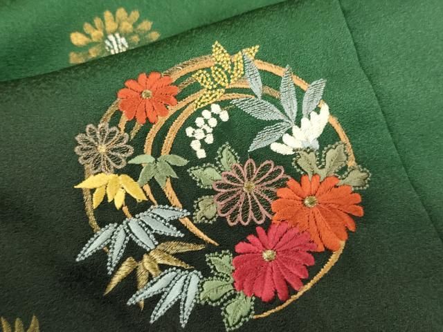 平和屋着物▽中国三大刺繍 スワトウ刺繍 汕頭刺繍 総刺繍 振袖