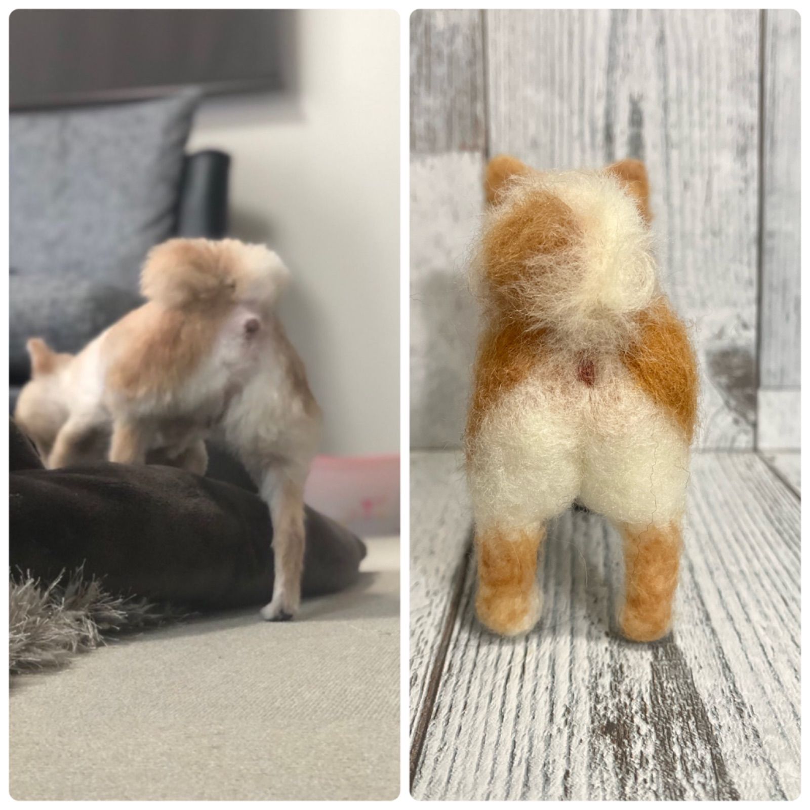 うちの子オーダー　手のひらペット　羊毛フェルト　うちの子グッズ　ペット うちの子オーダー 手のひらペット 羊毛フェルト うちの子
