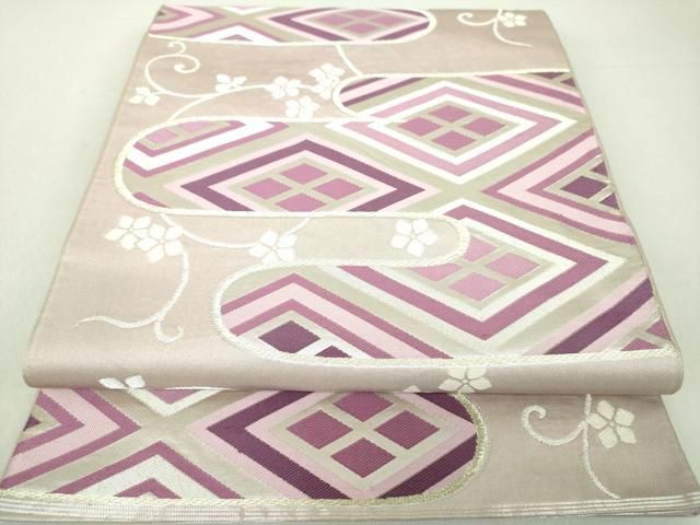 平和屋着物○西陣 全通柄袋帯 霞文 金糸 上代28万 証紙付き 正絹 逸品  