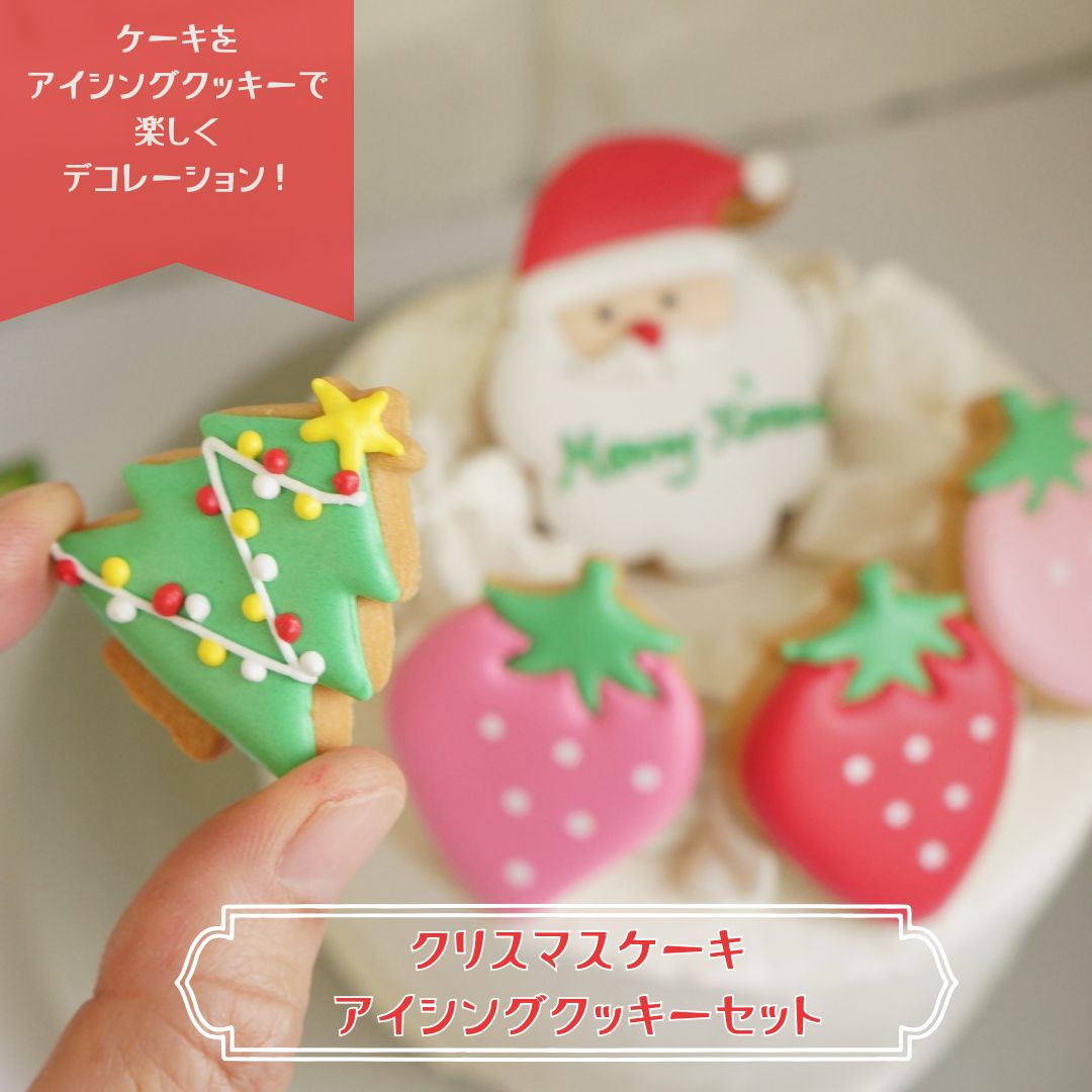 早割りクリスマスケーキ4号】アイシングクッキーセット 11月中の