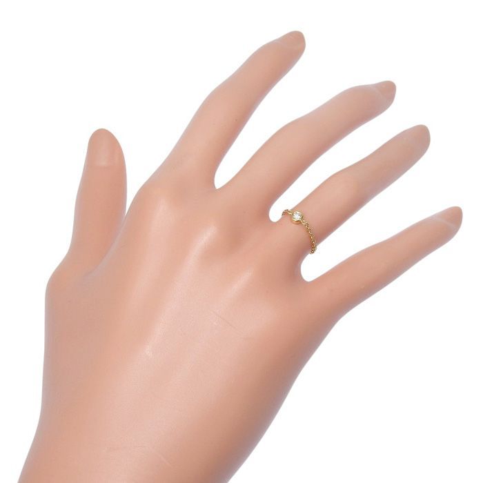 ディオール リング ミミウィ 1Pダイヤ YG 6号 鎖 ディオール 指輪