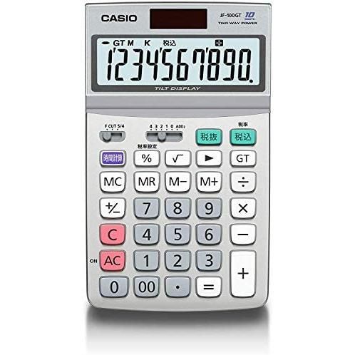 まとめ) カシオ CASIO エコマーク付電卓 12桁 ジャストタイプ JF-120GT