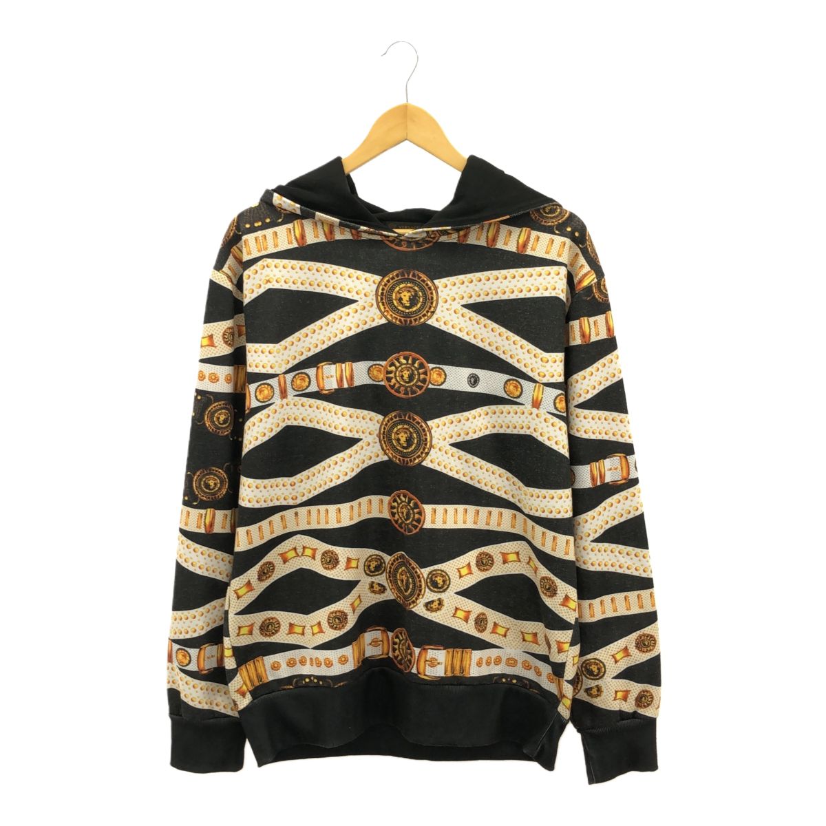 VERSACE ヴェルサーチ サイズXL パーカー フーディ デザイン 柄 