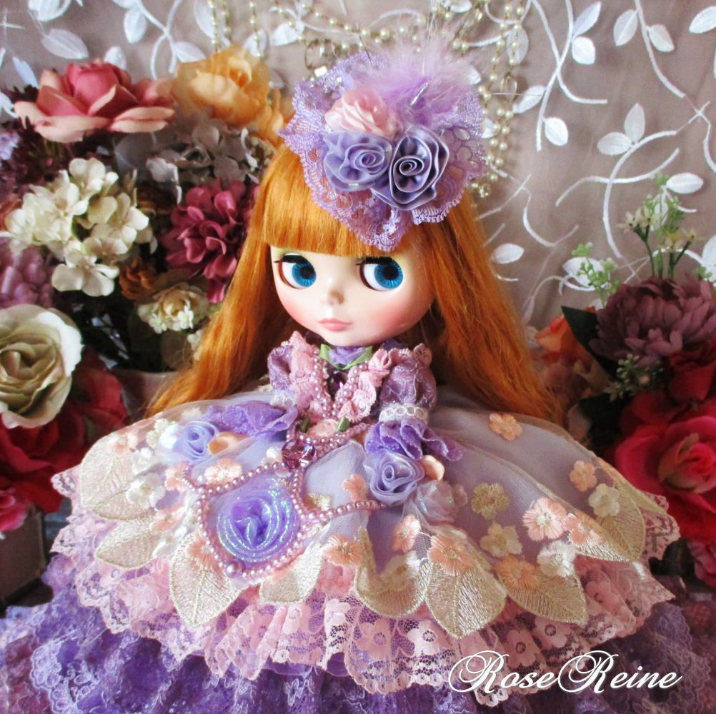 エリザベート王妃 高貴なパープルグラデーションの豪華ボリューム