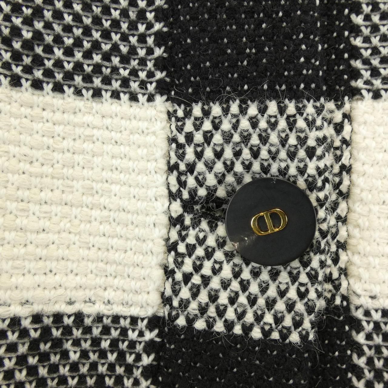 Christian Dior ノーカラー　ジャケット 美品◇クリスチャン ディオール ノーカラージャケット ウール