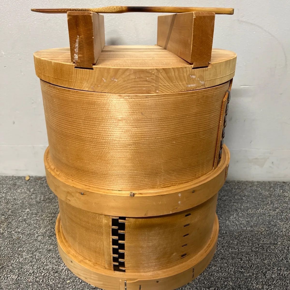 ︎ 天然木 蒸器 セイロ 蒸し器 2段 おひつ