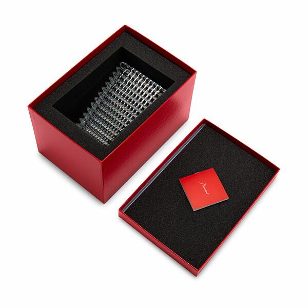 新品】 バカラ Baccarat アイ ベース 花瓶 スクウェア Sサイズ