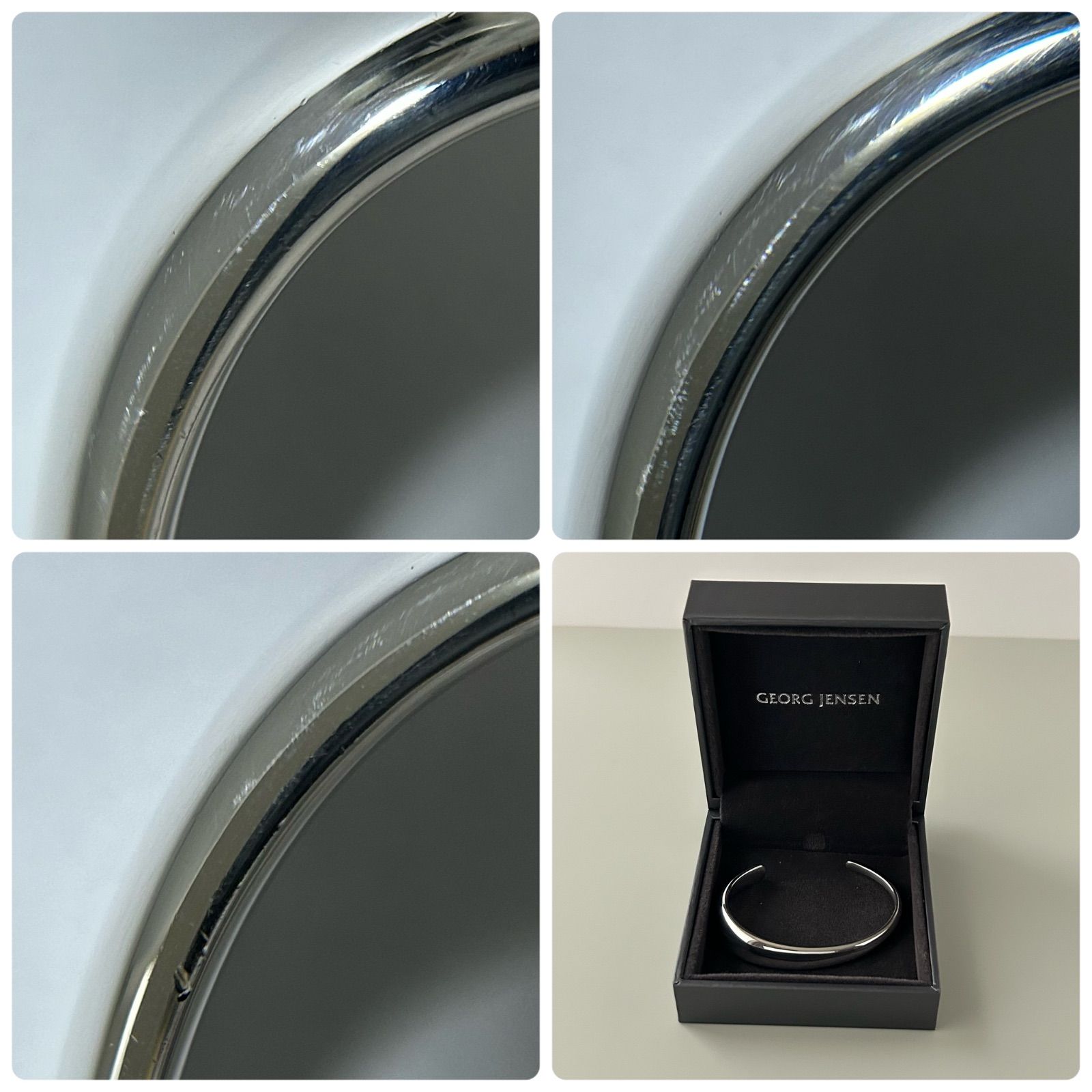  Jansen シルバーバングル　Curve 501A Sサイズ Georg Jansen シルバー バングル Curve 501A サイズS