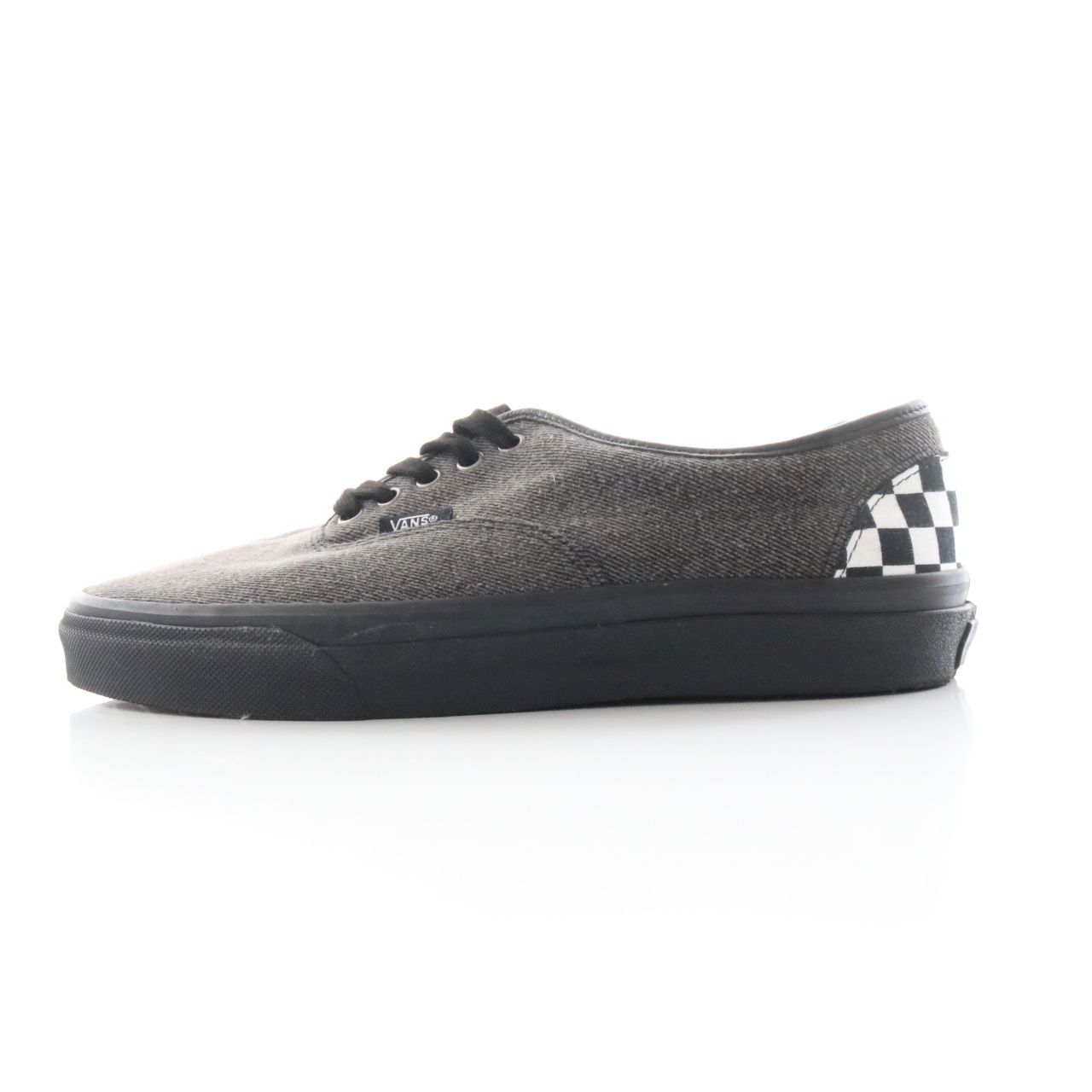 【中古A】VAINL ARCHIVE ヴァイナルアーカイブ VANZ ヴァンズ 27.0cm メンズ スニーカー オーセンティック VANS AUTHENTIC 墨黒 グレー 中古A 古着
