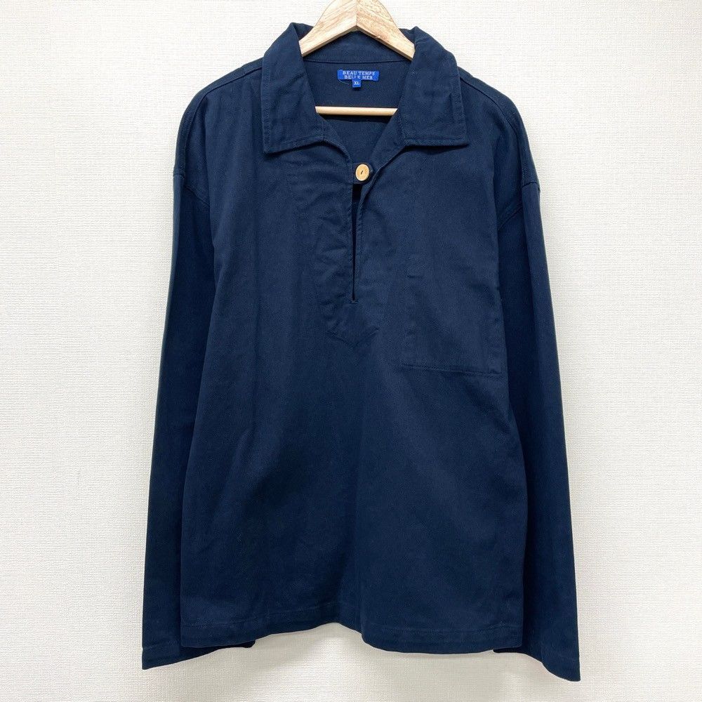 BEAU TEMPS BELLE MER フィッシャーマンスモック XL ネイビー