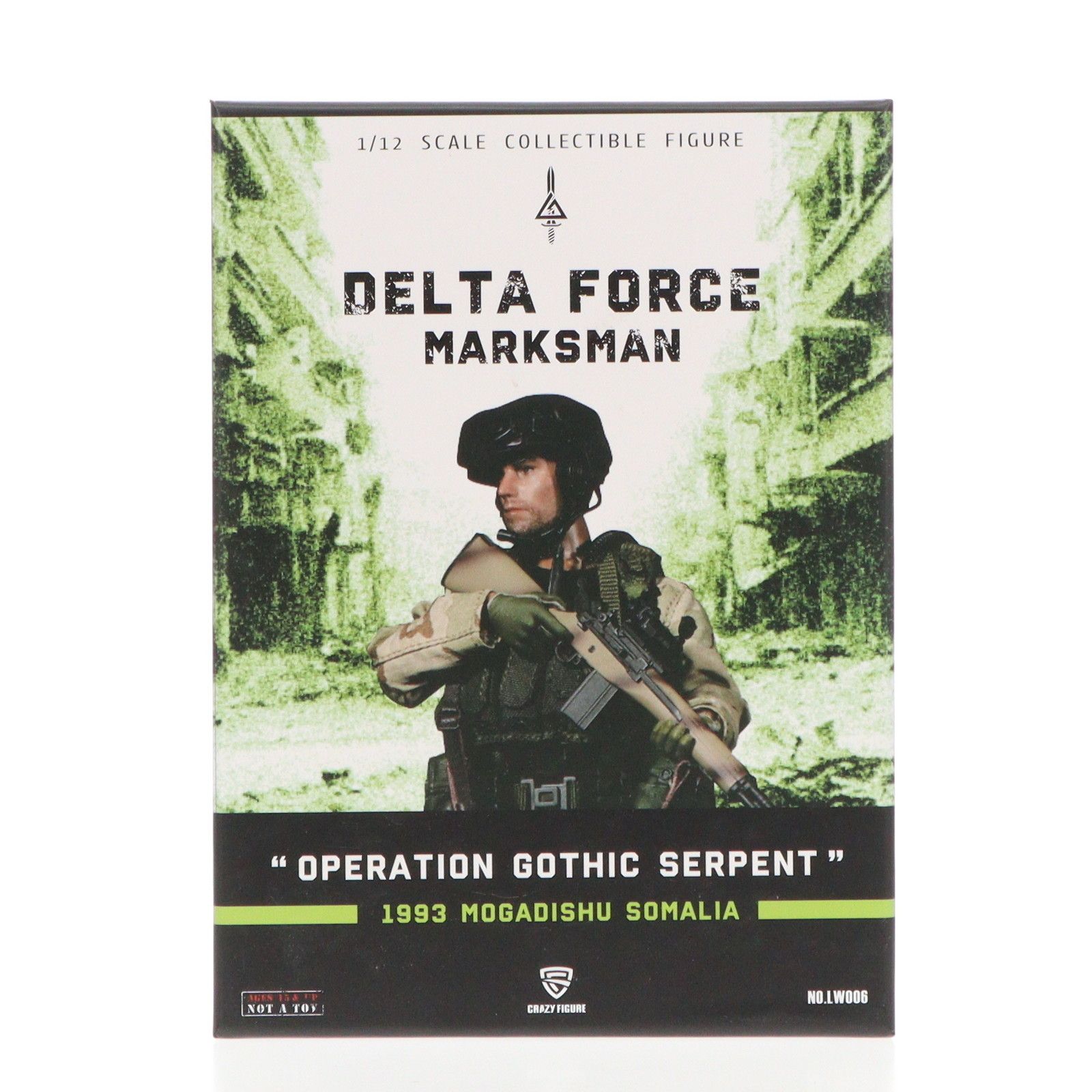 アメリカ陸軍 デルタフォース M14スナイパー タスクフォースレンジャー 1993 ソマリア 1/12 完成品 可動フィギュア Crazyfigure(クレイジーフィギュア)