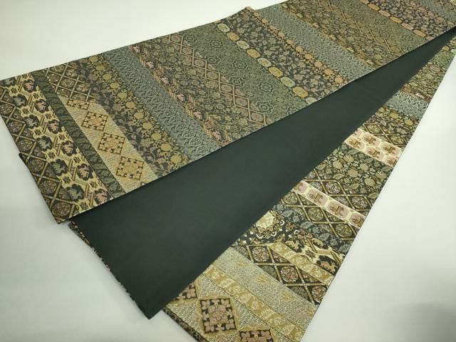 平和屋着物□極上 西陣織 陰山織物謹製 箔屋清兵衛 六通柄袋帯 唐織