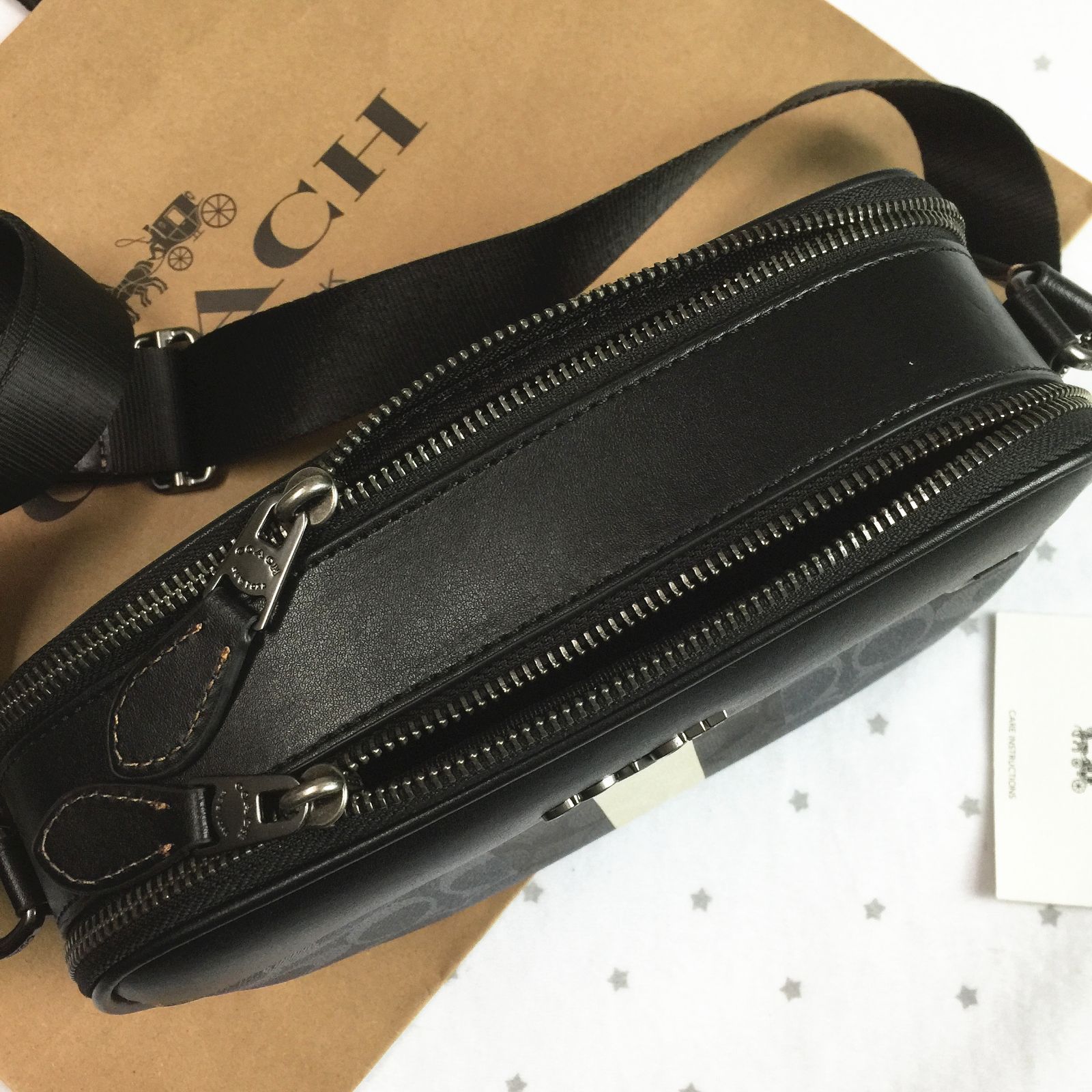 セール中】COACH コーチバッグ C9965 ミッドナイト ダブルジップ