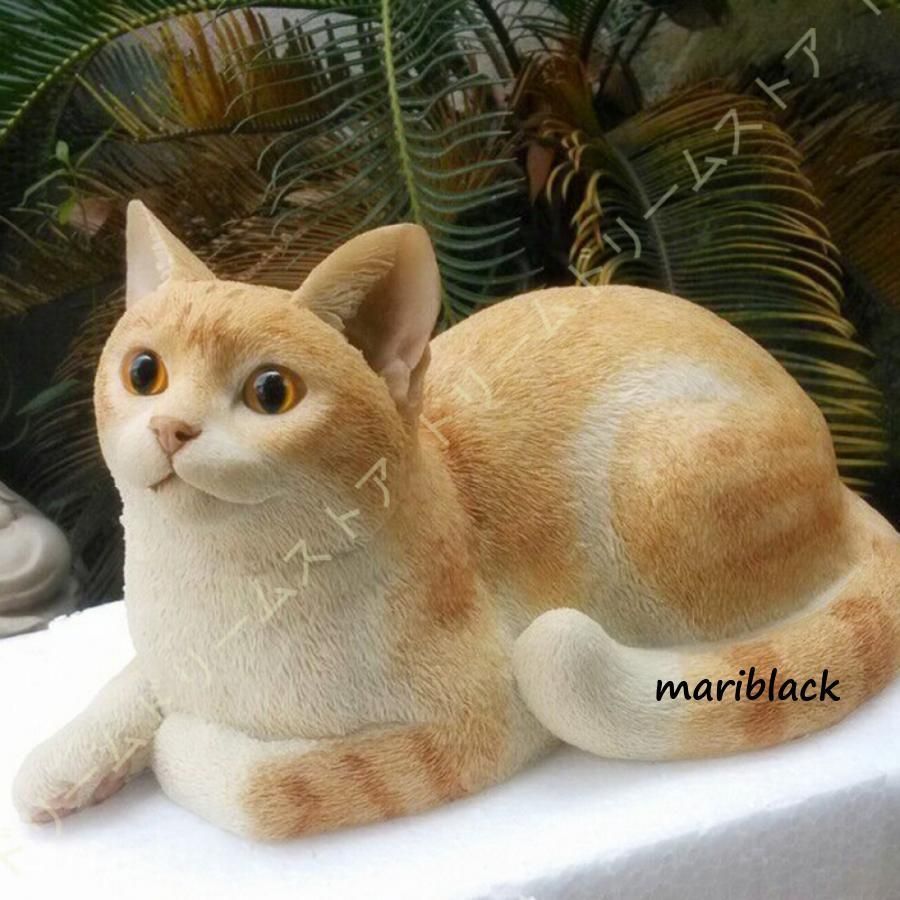 猫の置物 インテリア ガーデニング 置物 オーナメント 猫好きな