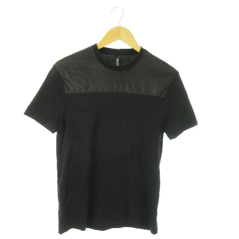 Neil Barret ニールバレット　レザー　シャツ ニールバレット Neil Barrett 半袖Tシャツ クルーネック 切替