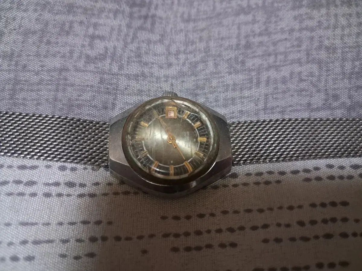 ヴィンテージ メッシュ 女性 腕時計 オートマティック