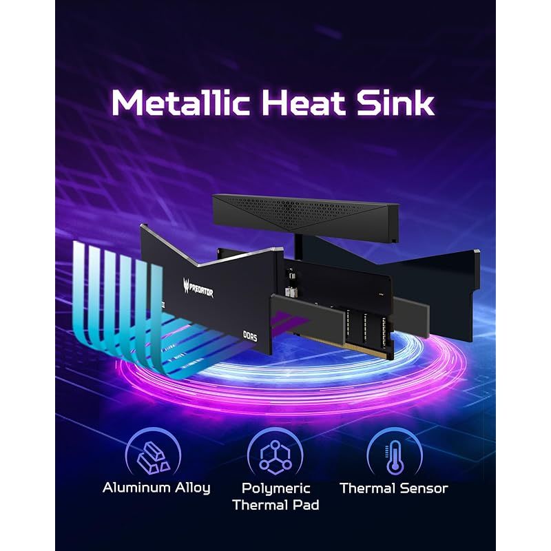 Acer Predator Pallas II DDR5 6000MHz 64GB(32GBx2枚) CL30