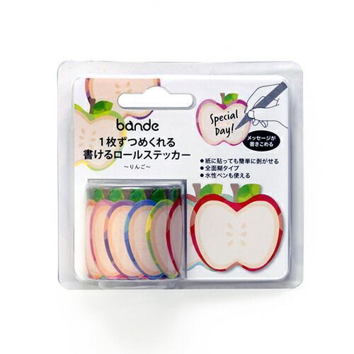 まとめ bande ロールステッカー 書ける りんご BDA444 ×20セット