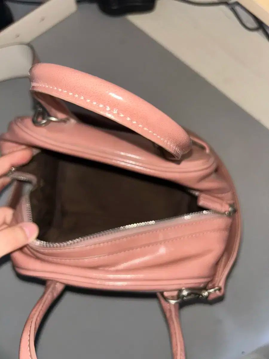 J.ESTINA ピンク トートバッグ ストラップ