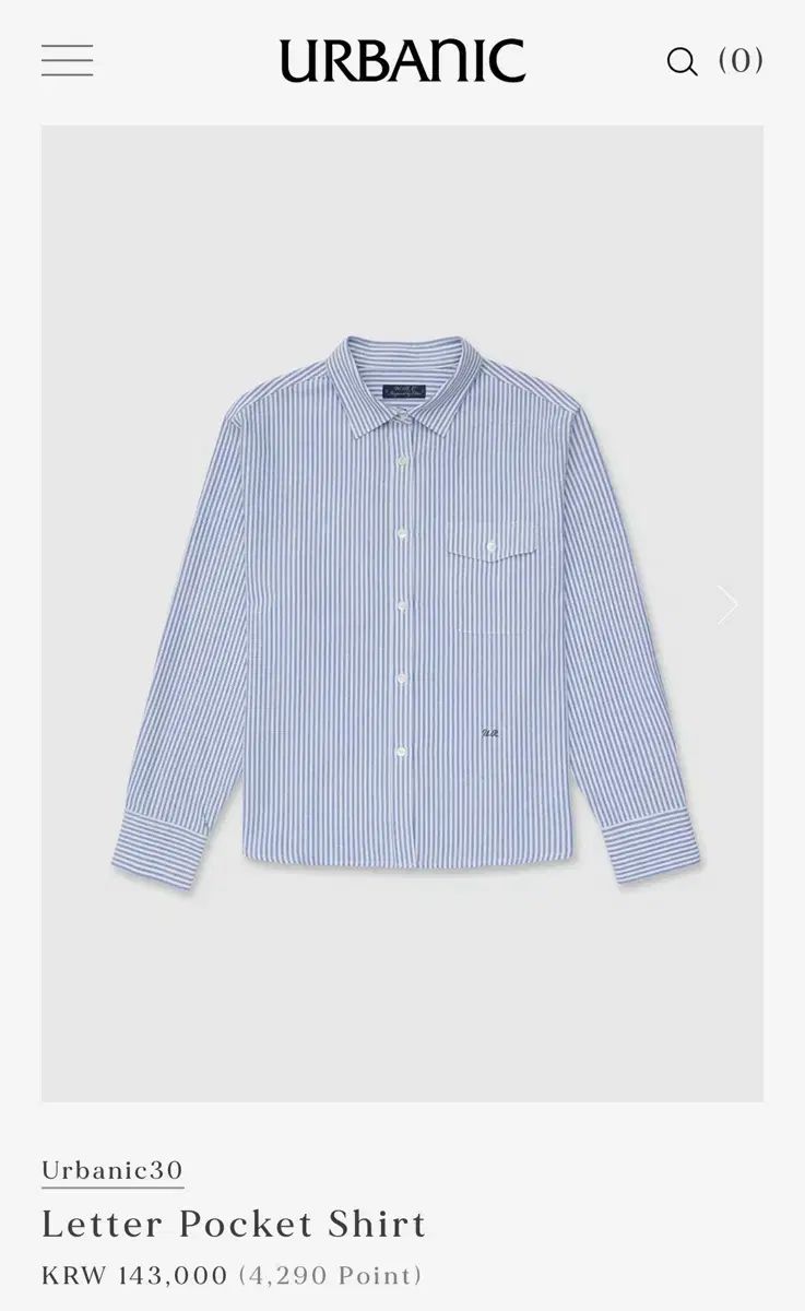 Urbanic 30 レター ポケット シャツ