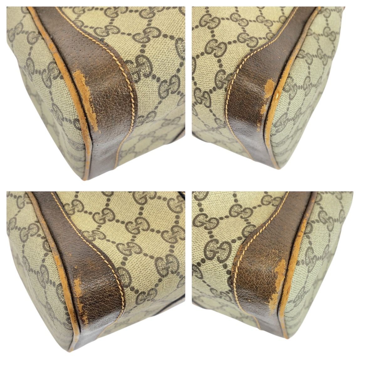 【美品】GUCCI scarf オールドグッチ　ビンテージグッチ　ペイズリー GUCCI】オールドグッチ 財布 PVC シェリーライン 折り財布 GG柄