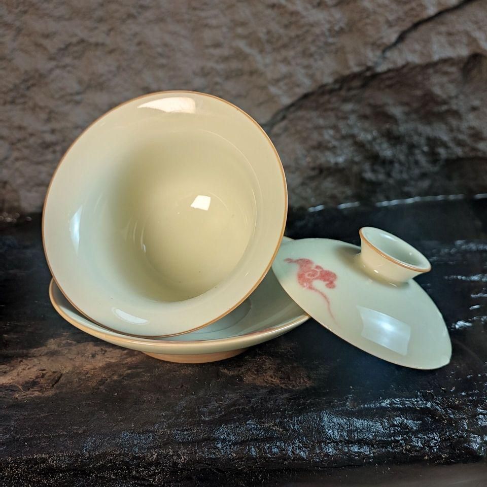 中国茶器 飛天三才蓋碗 茶碗 煎茶道具 新品未使用 - メルカリ