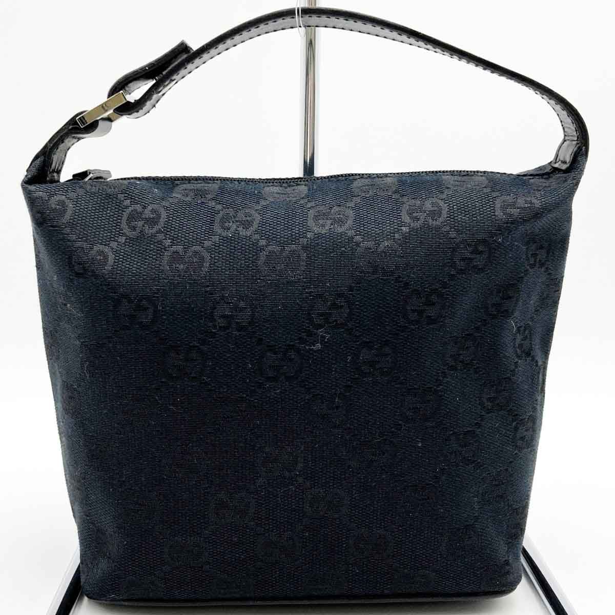 S*）様 GUCCI ハンドバッグ GGキャンバス ブラック 039-1147 GUCCI グッチ GG ミニハンドバッグ 黒 ブラック キャンバス