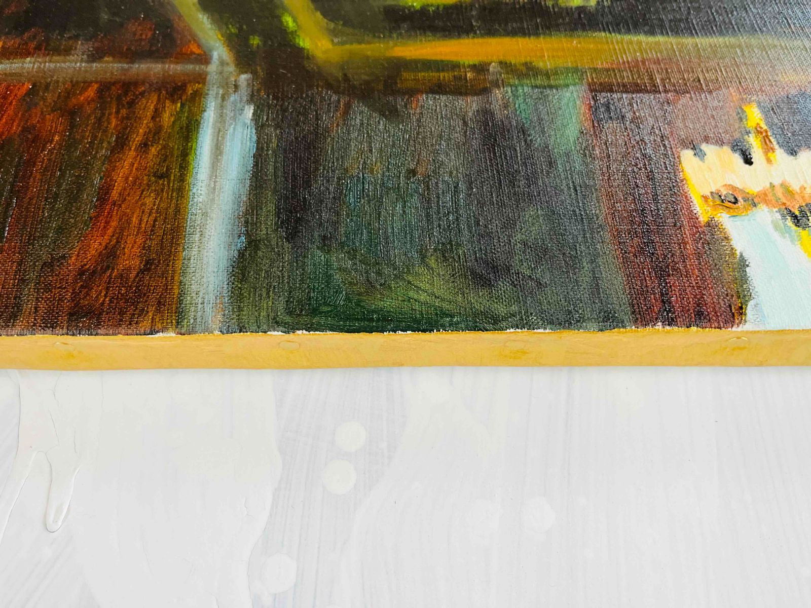 46×53㎝「シャンデリア B」F8・原画・油彩 - メルカリ