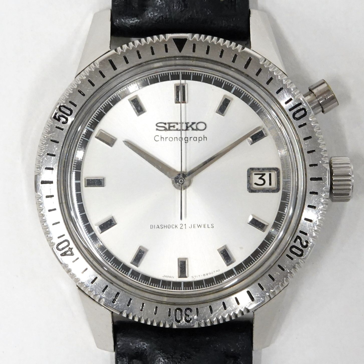 SEIKO セイコー 5717-8990 ワンプッシュクロノグラフ 手巻き メンズ 