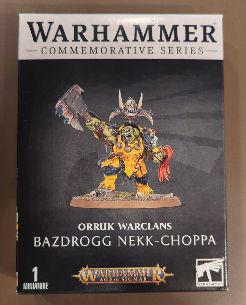 GAMES WORKSHOP WARHAMMER AGE OF SIGMAR ORRUK WARCLANS BAZDROGG NEKK-CHOPPA