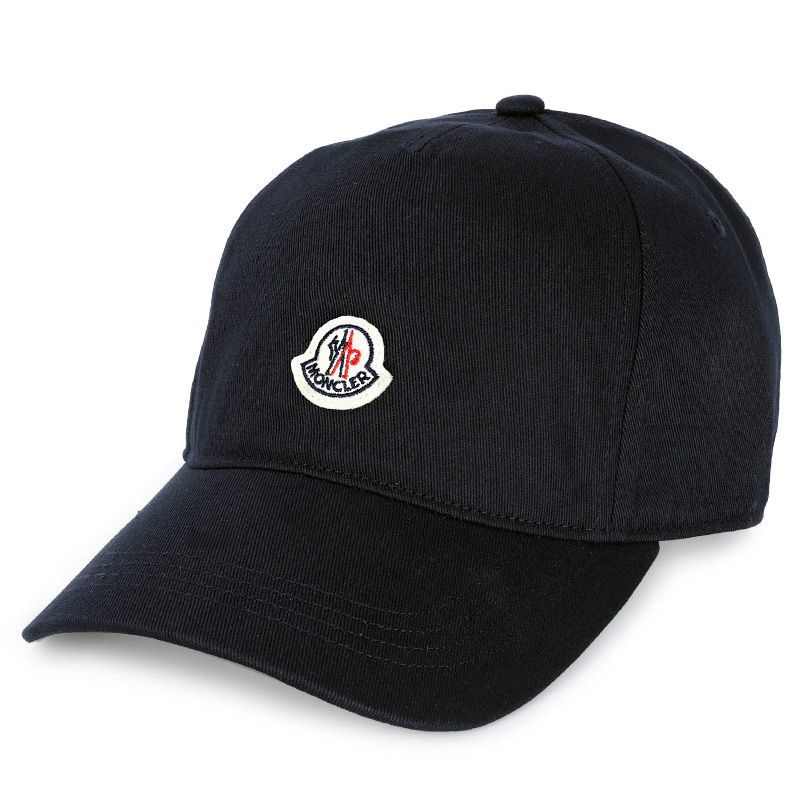 65 MONCLER モンクレール 3B00040 V0006 ネイビー ベースボールキャップ ロゴワッペン 男女兼用