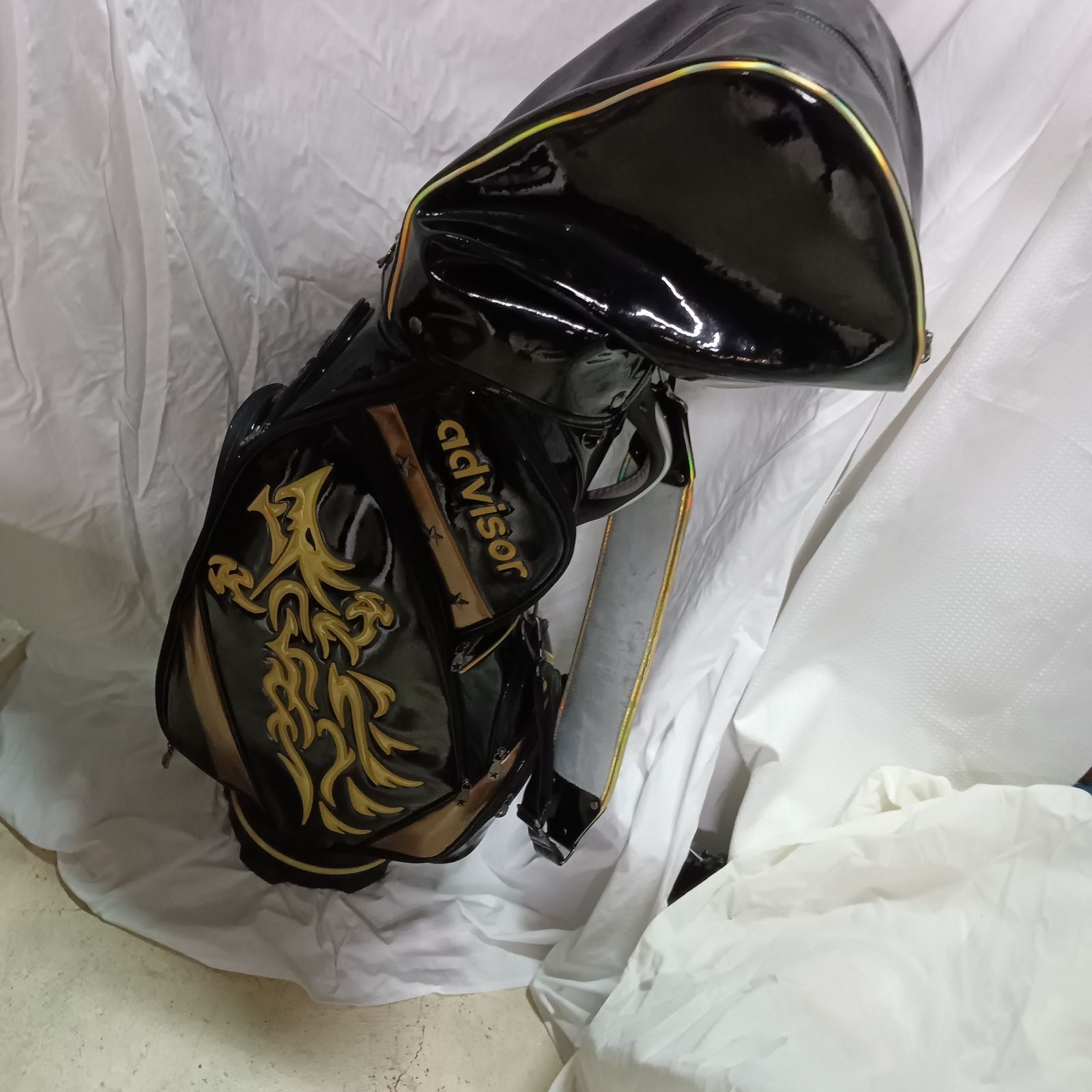アドバイザーadvisor昇竜 エナメル ゴルフキャディーバッグ